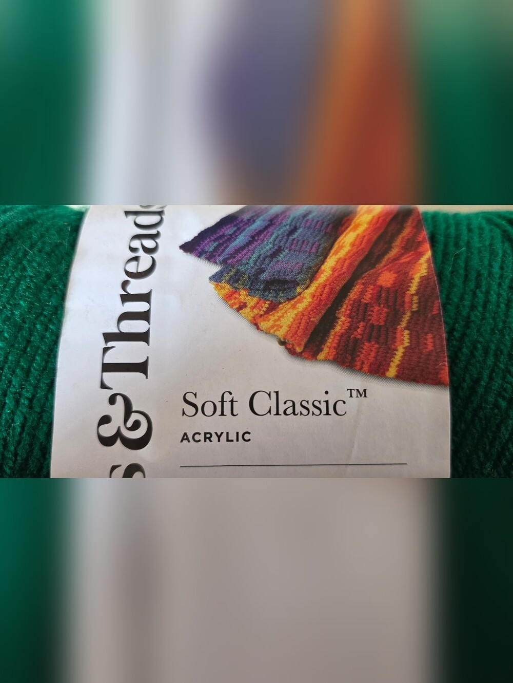2 Skeins Loops & Threads Soft Classic Acrylic Yarn Mustard & Ivy 354 Yd 4 Weight - Picture 4 of 7